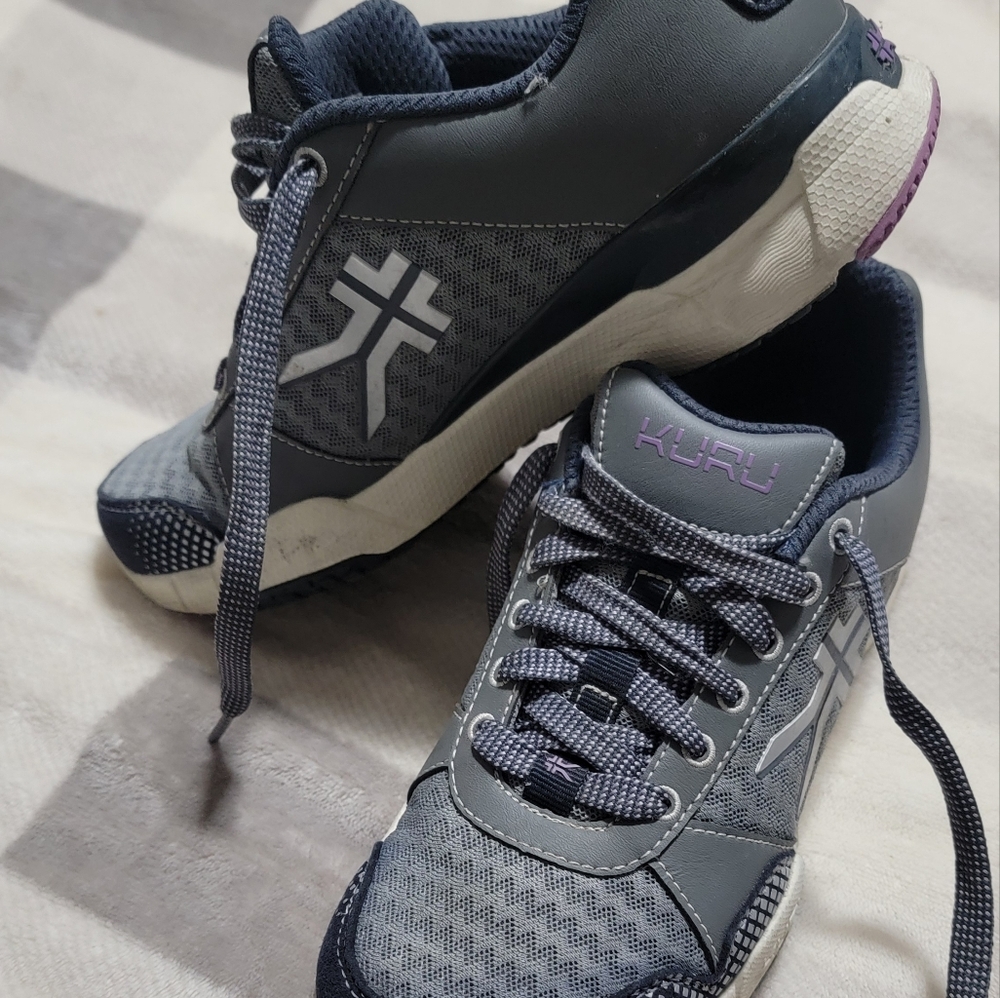 KURU Quantum Mesh womens gray and lavender Size 7 Running Shoes